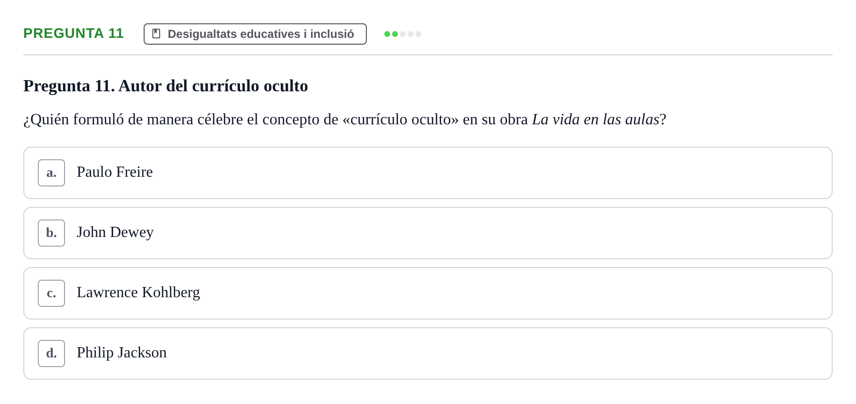 Enunciado: Pregunta 11