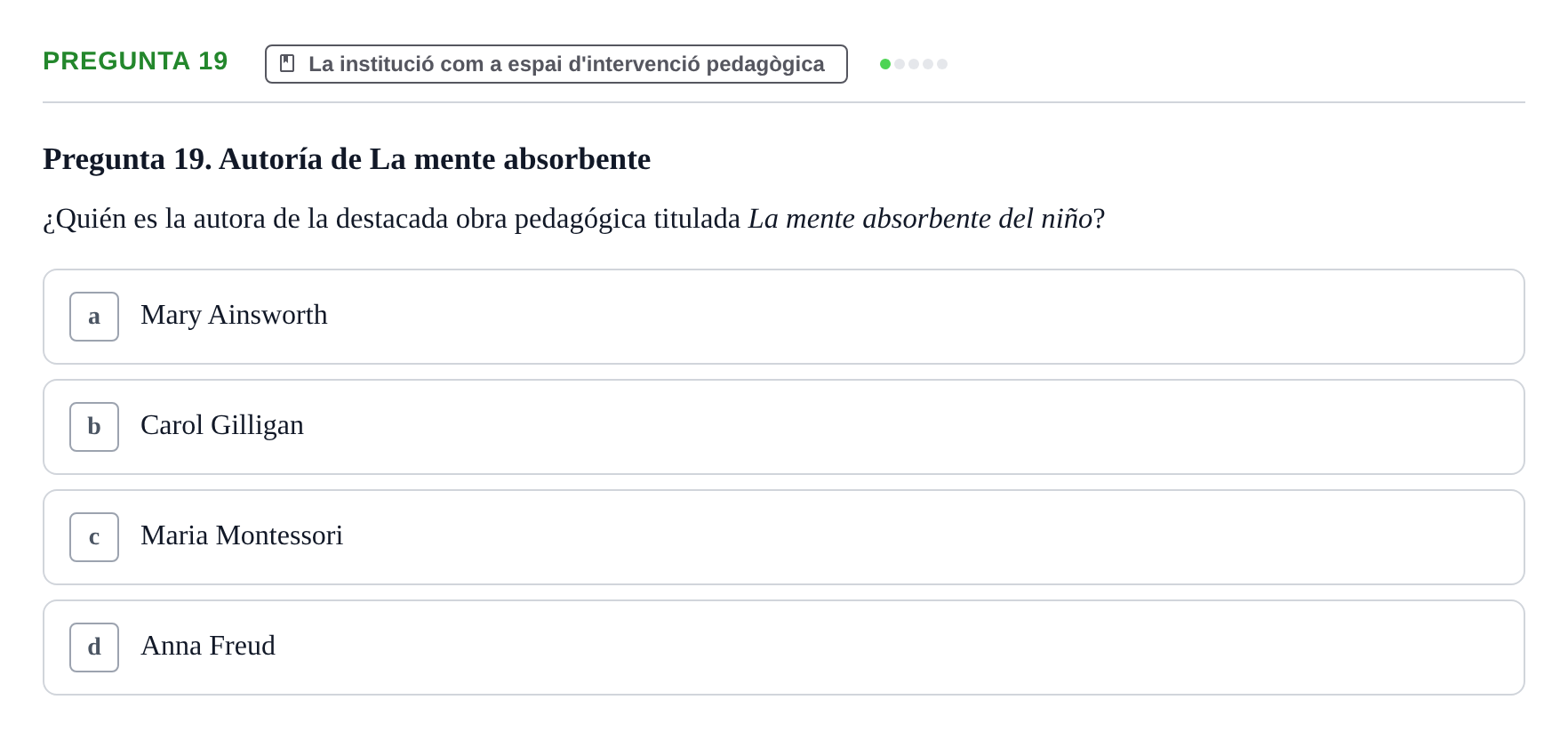 Enunciado: Pregunta 19