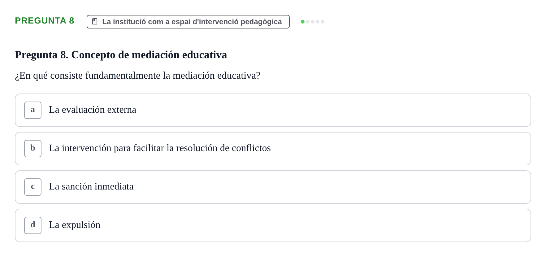 Enunciado: Pregunta 8