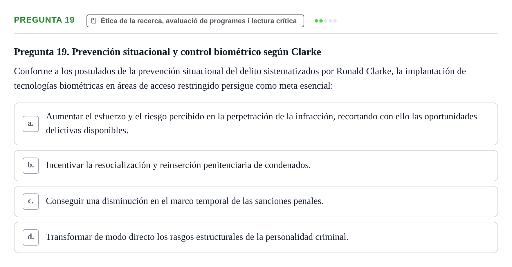 Enunciado: Pregunta 19