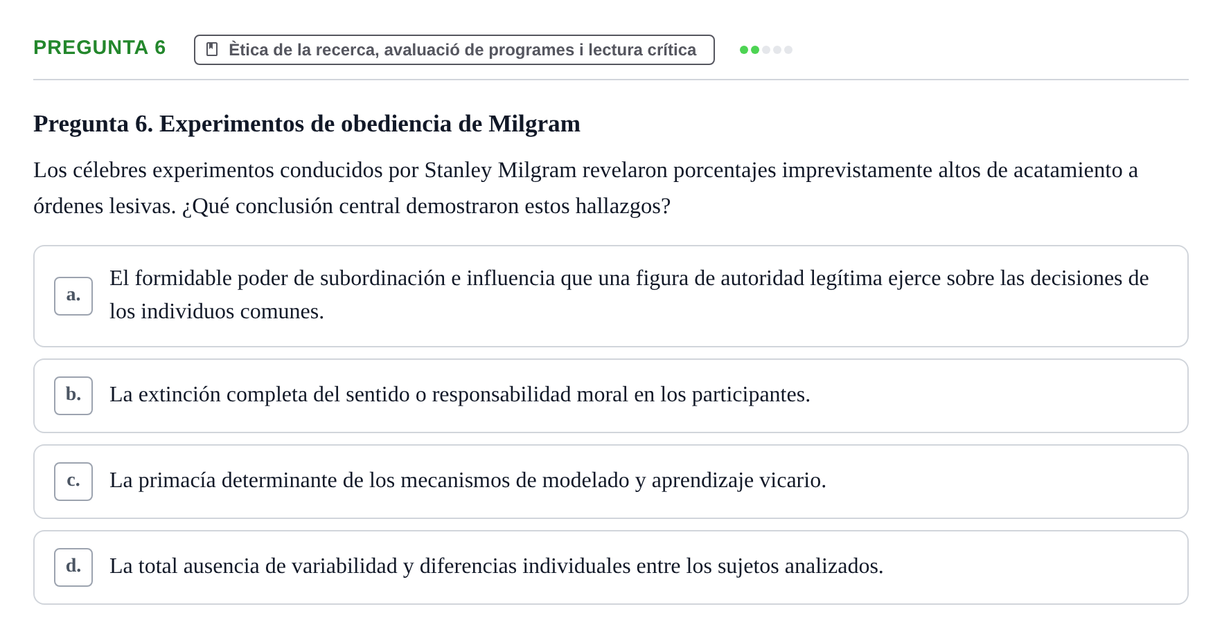 Enunciado: Pregunta 6