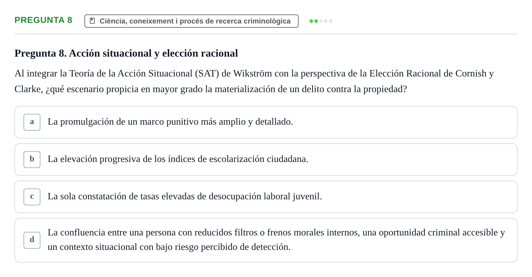 Enunciado: Pregunta 8