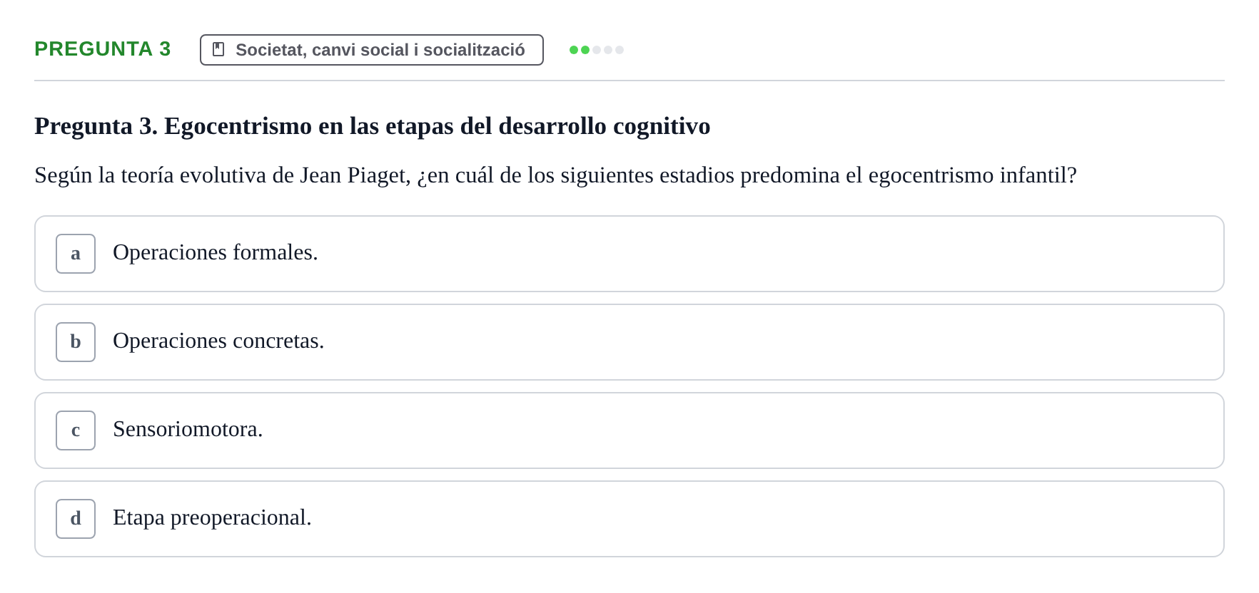 Enunciado: Pregunta 3