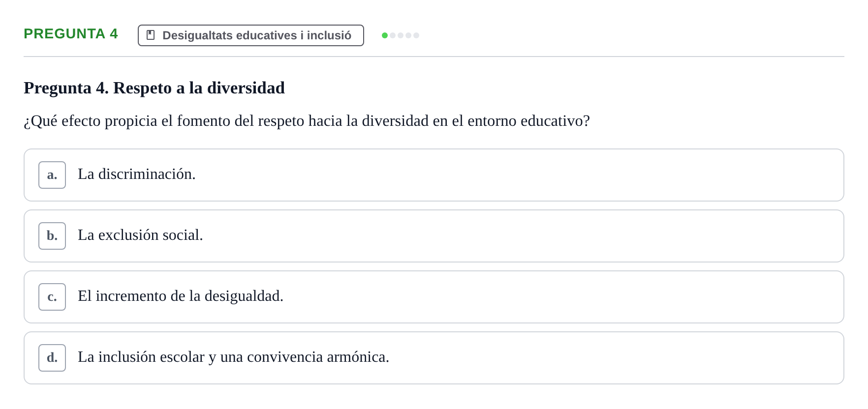 Enunciado: Pregunta 4