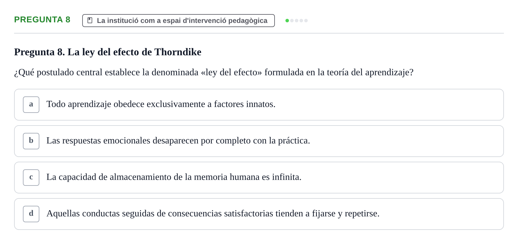 Enunciado: Pregunta 8