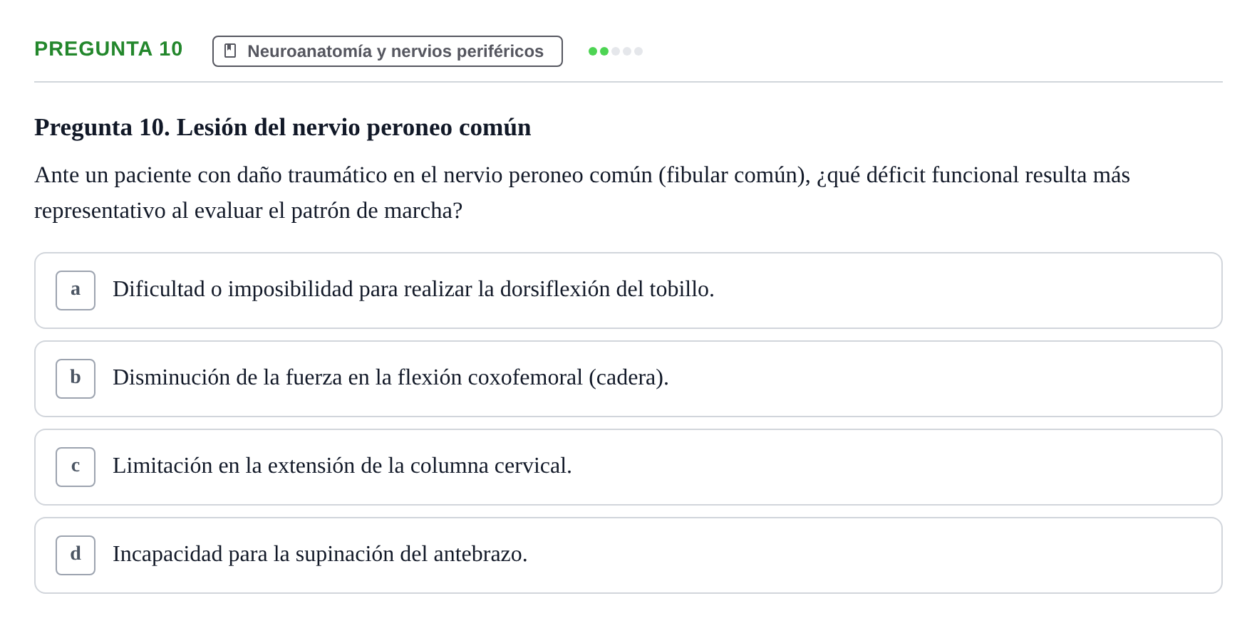 Enunciado: Pregunta 10