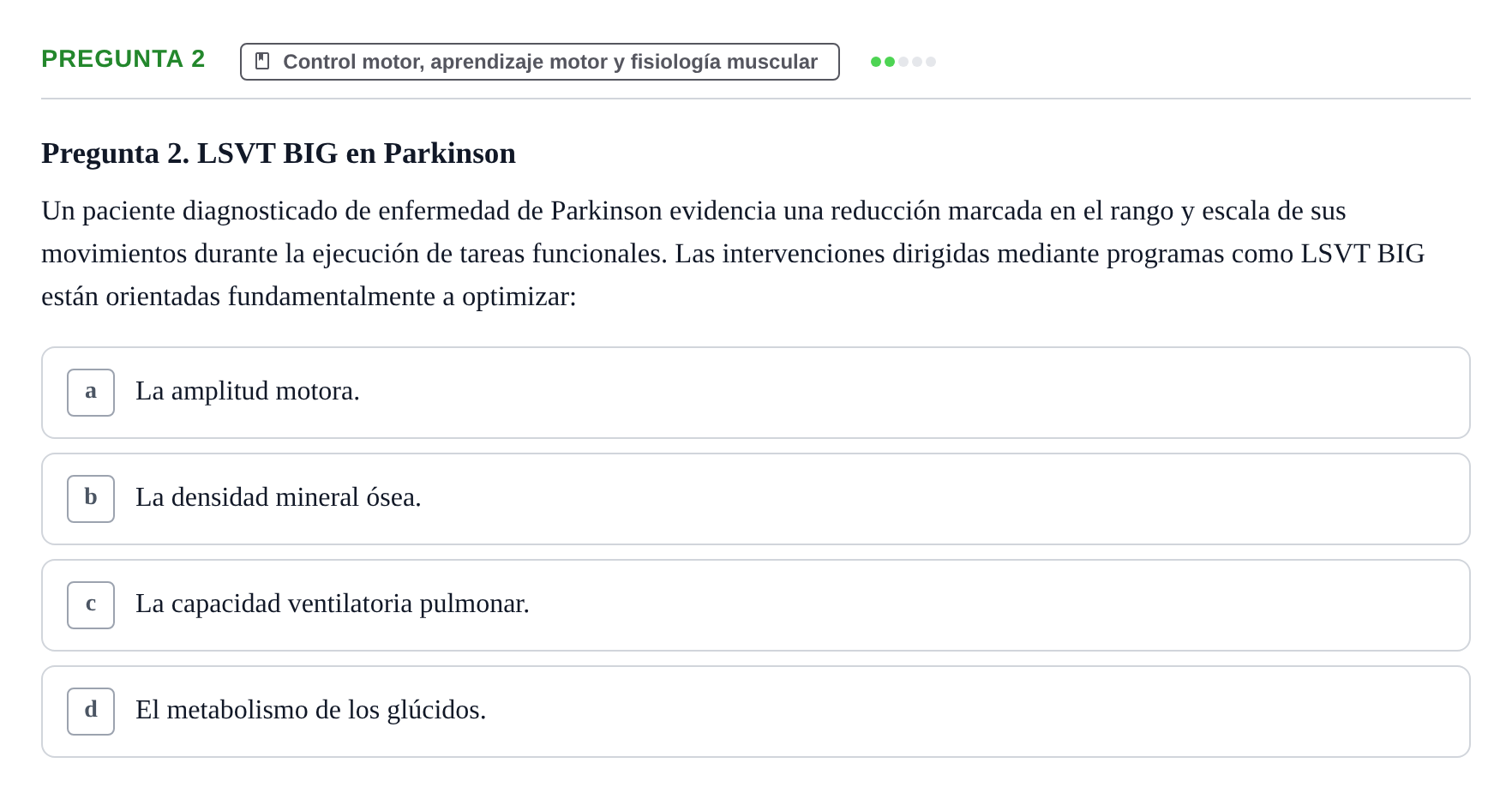 Enunciado: Pregunta 2