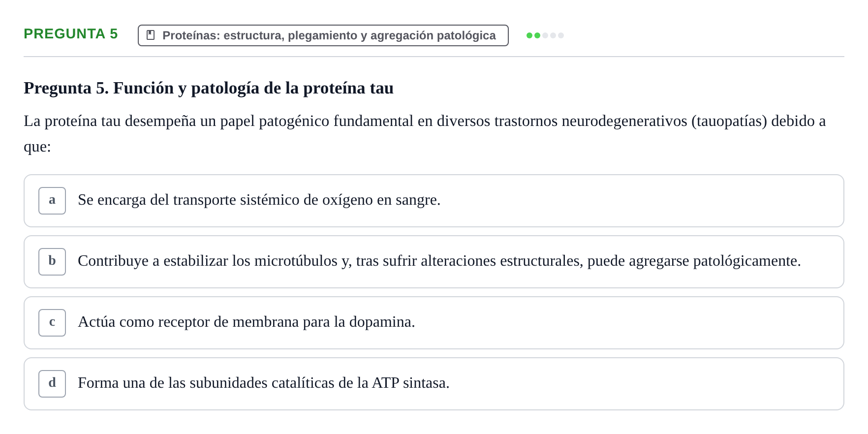 Enunciado: Pregunta 5