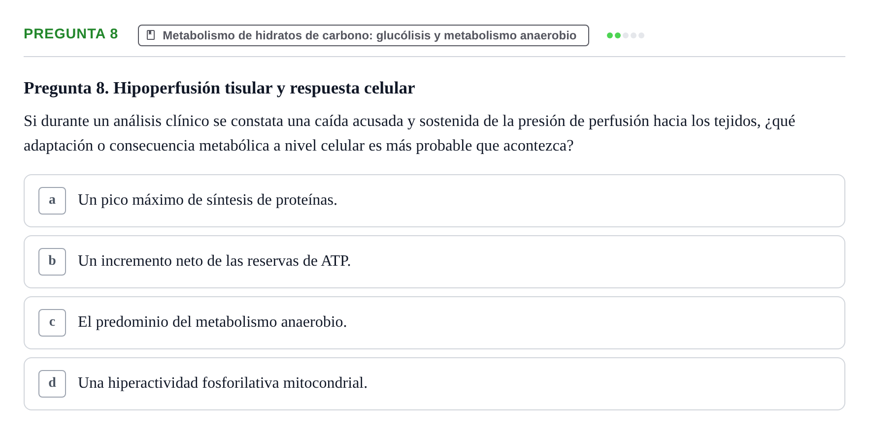 Enunciado: Pregunta 8