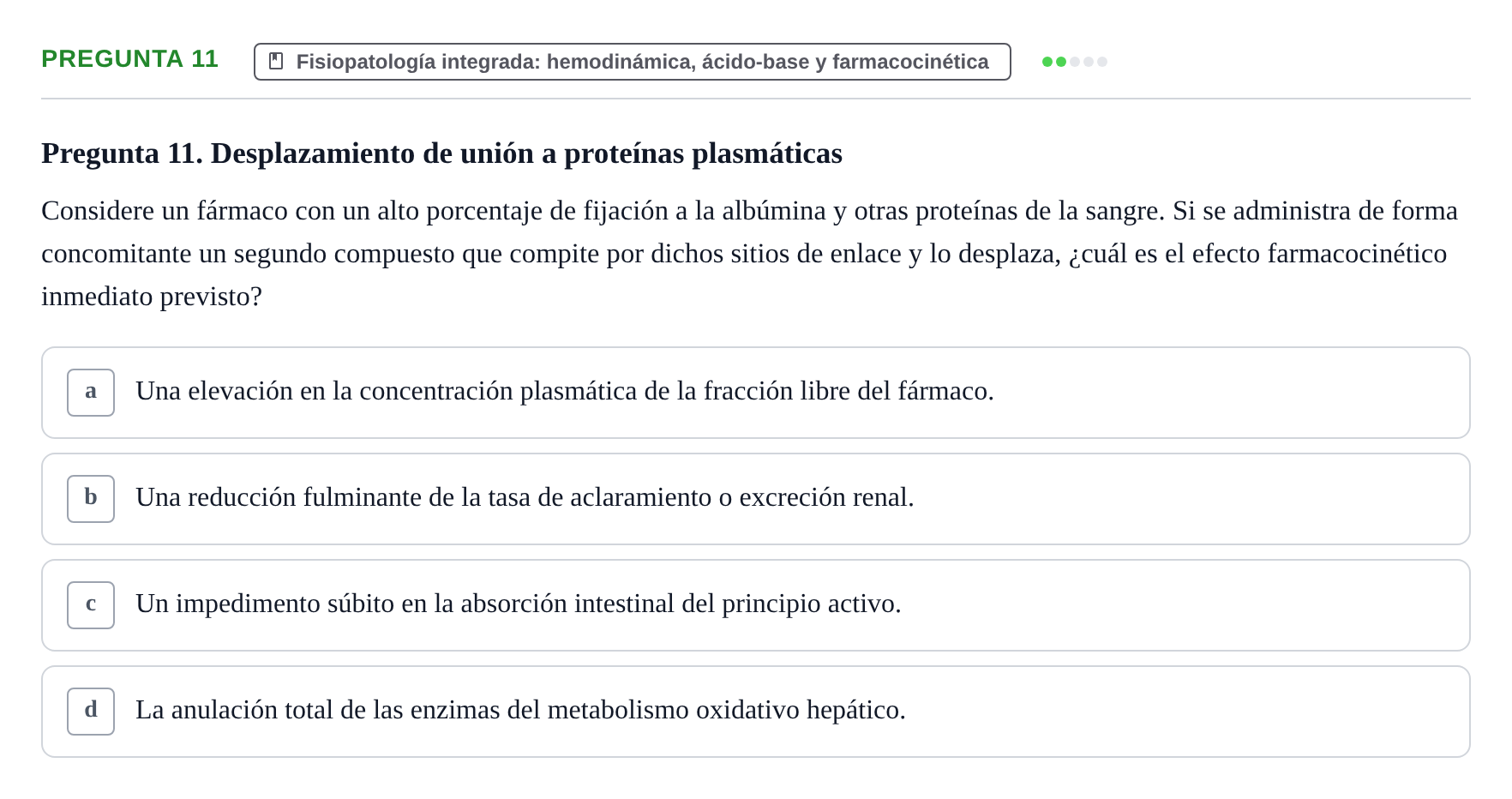 Enunciado: Pregunta 11