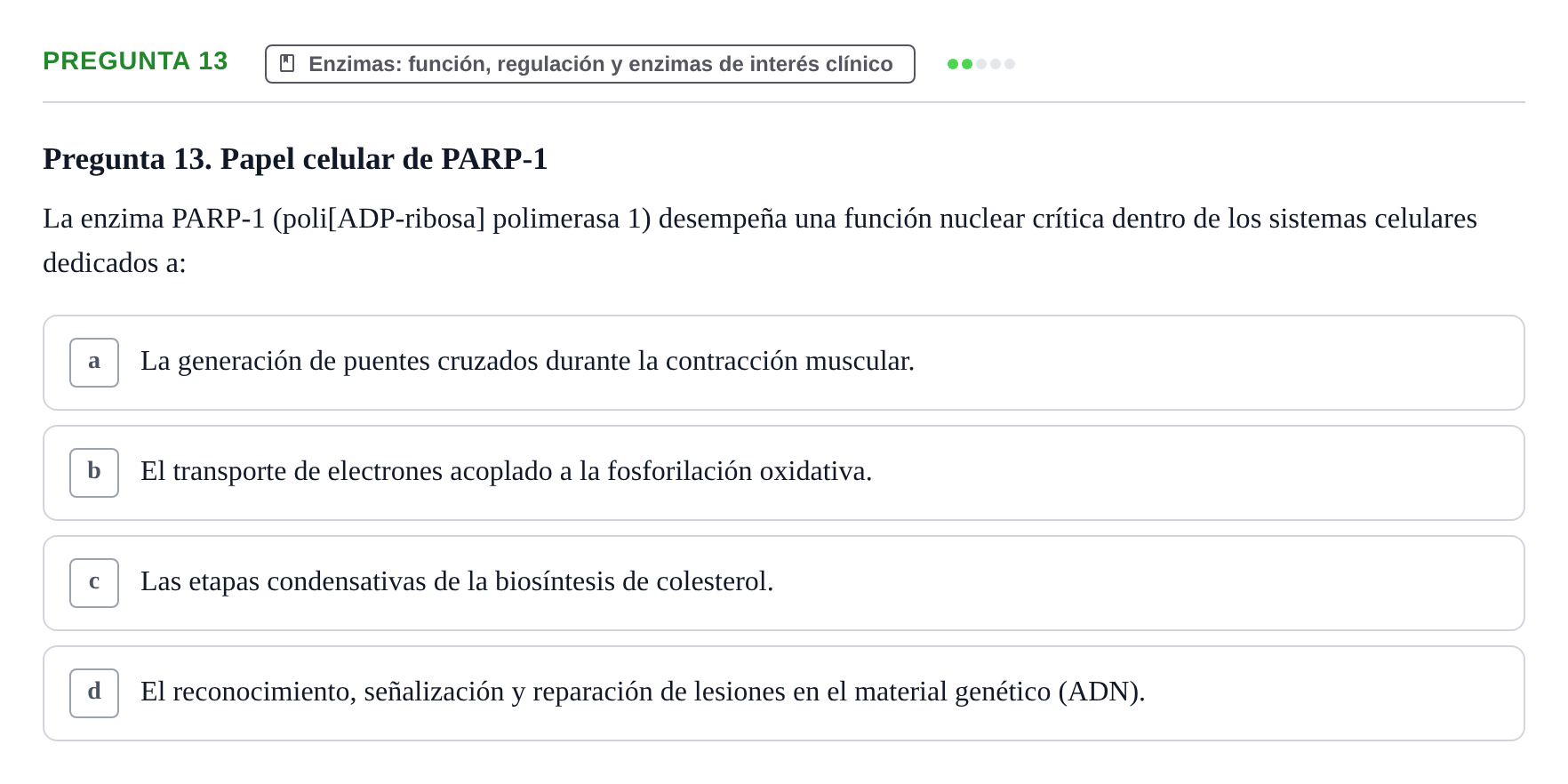 Enunciado: Pregunta 13