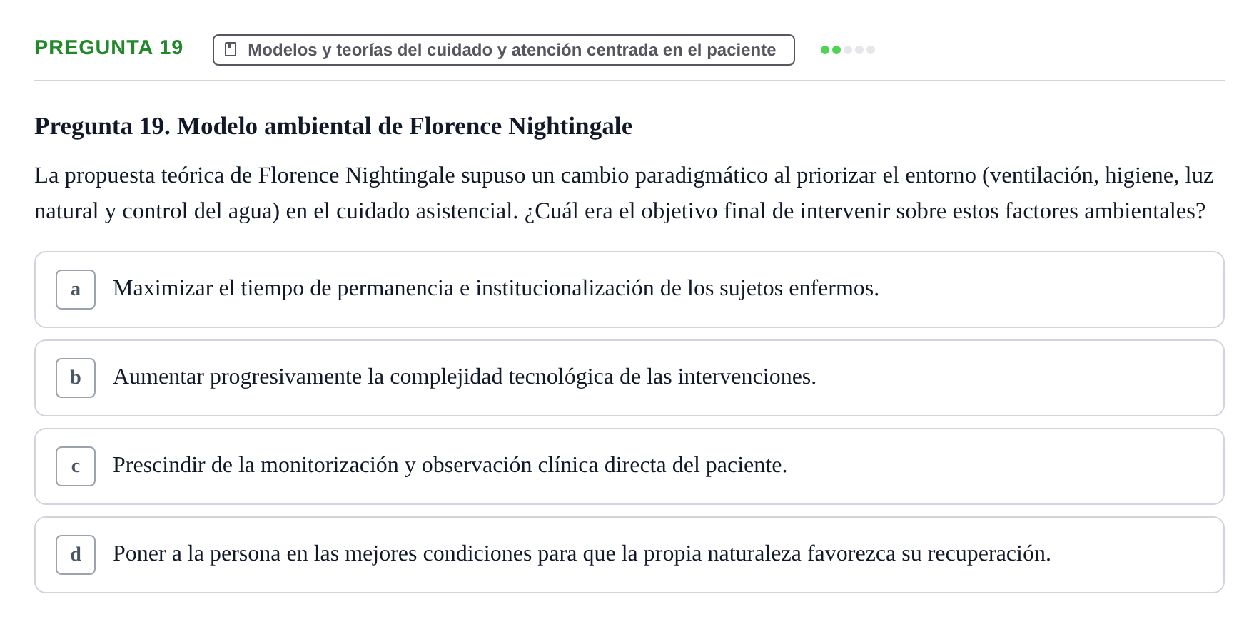 Enunciado: Pregunta 19