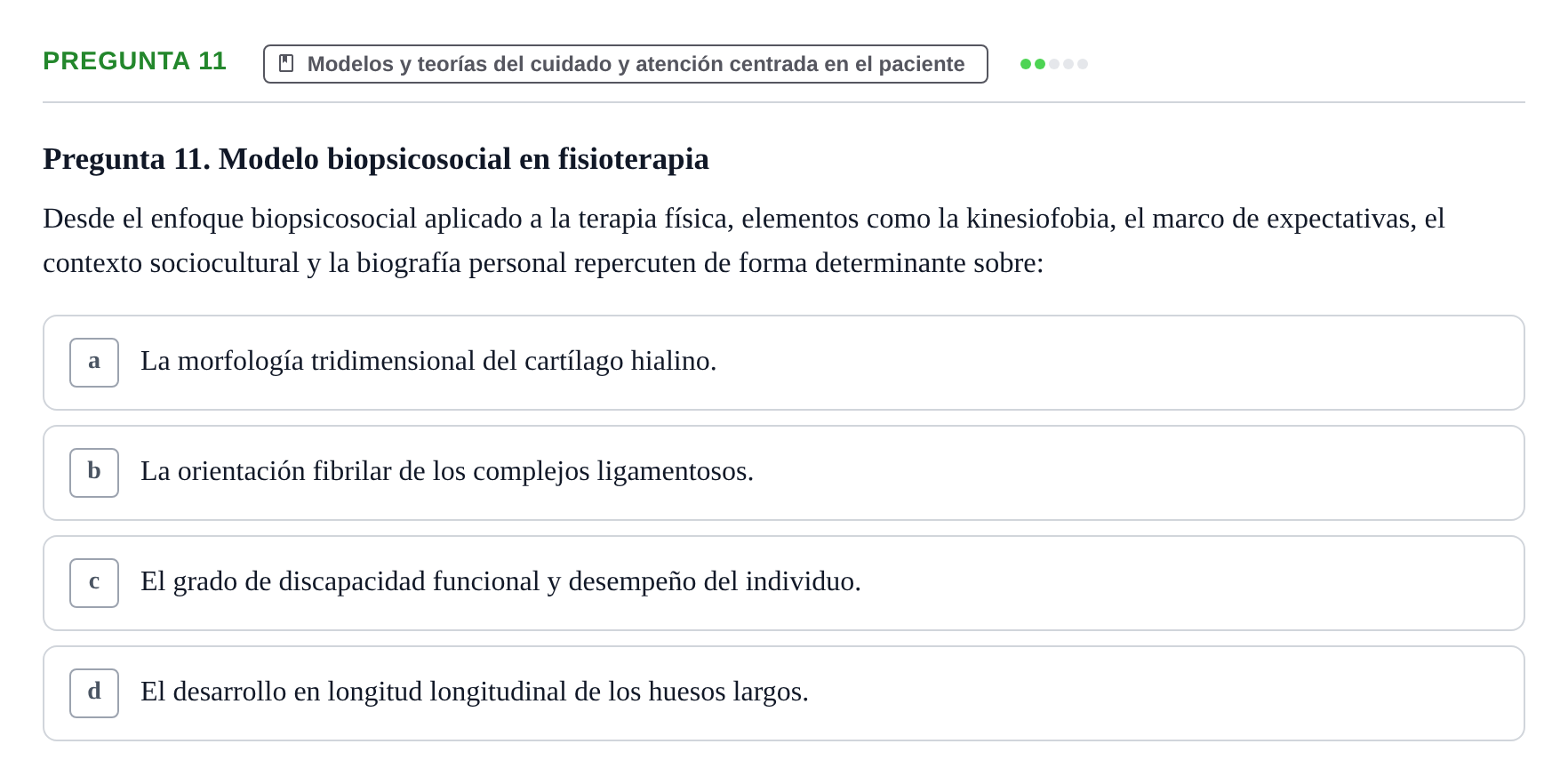 Enunciado: Pregunta 11