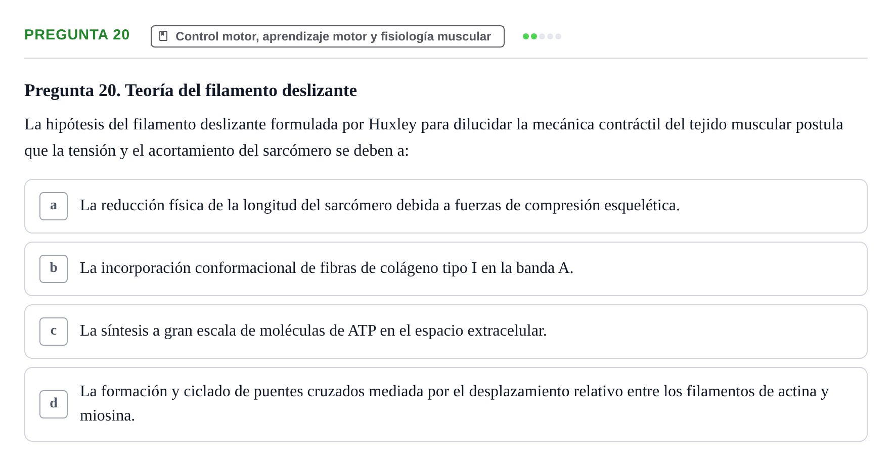 Enunciado: Pregunta 20