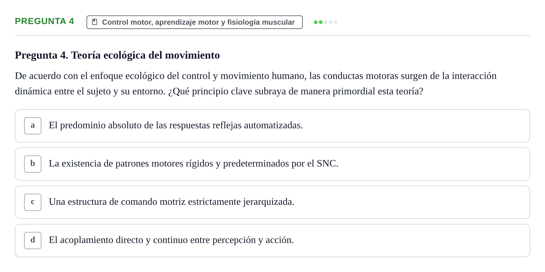 Enunciado: Pregunta 4