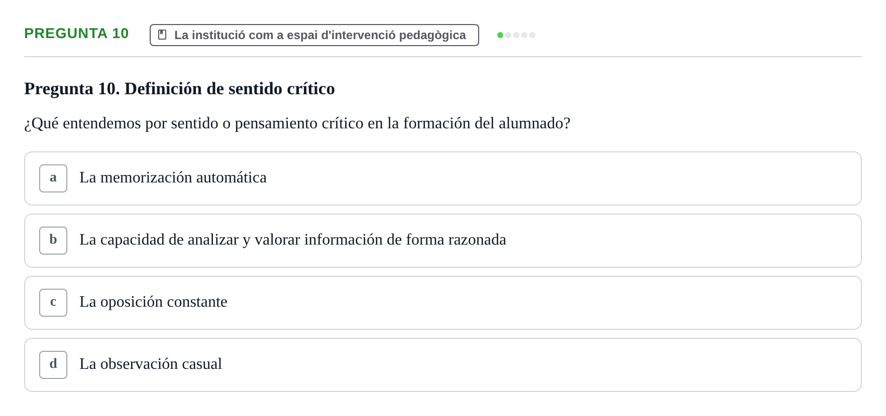 Enunciado: Pregunta 10