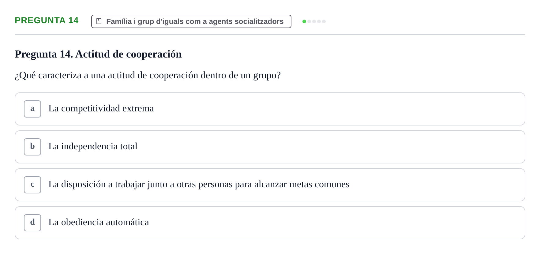 Enunciado: Pregunta 14