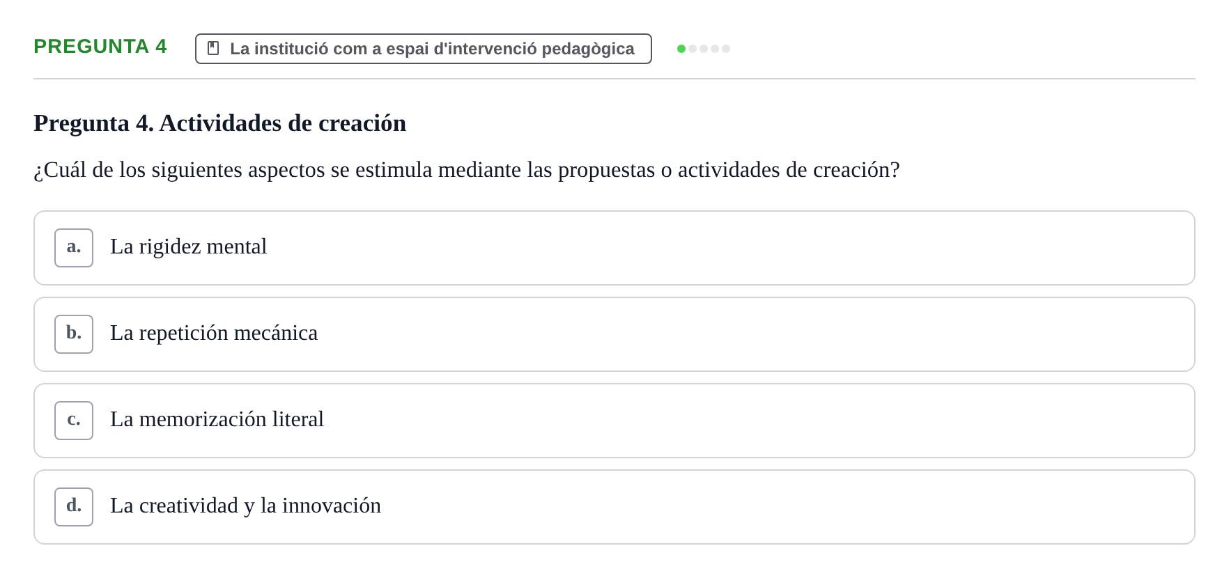 Enunciado: Pregunta 4