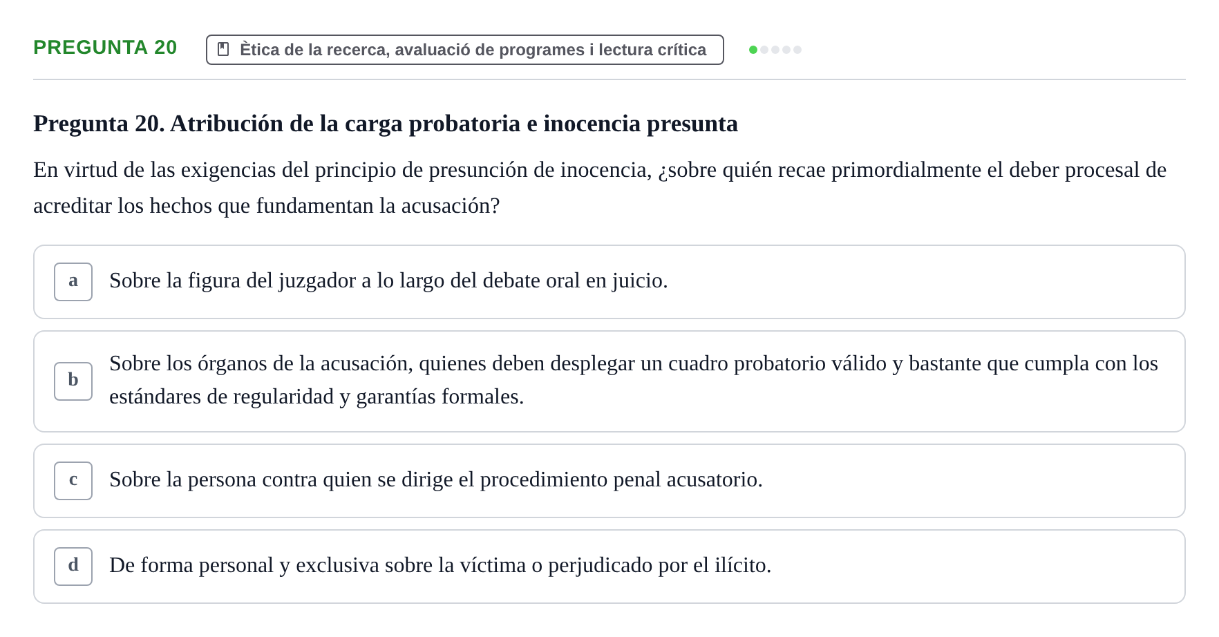 Enunciado: Pregunta 20