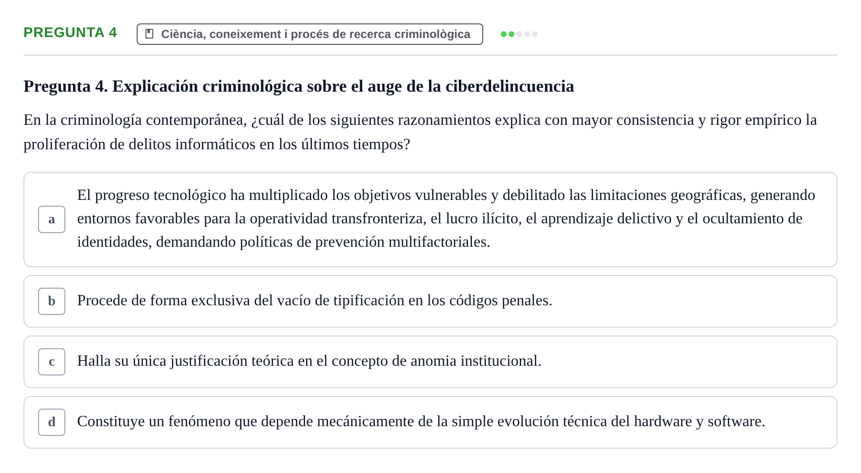 Enunciado: Pregunta 4