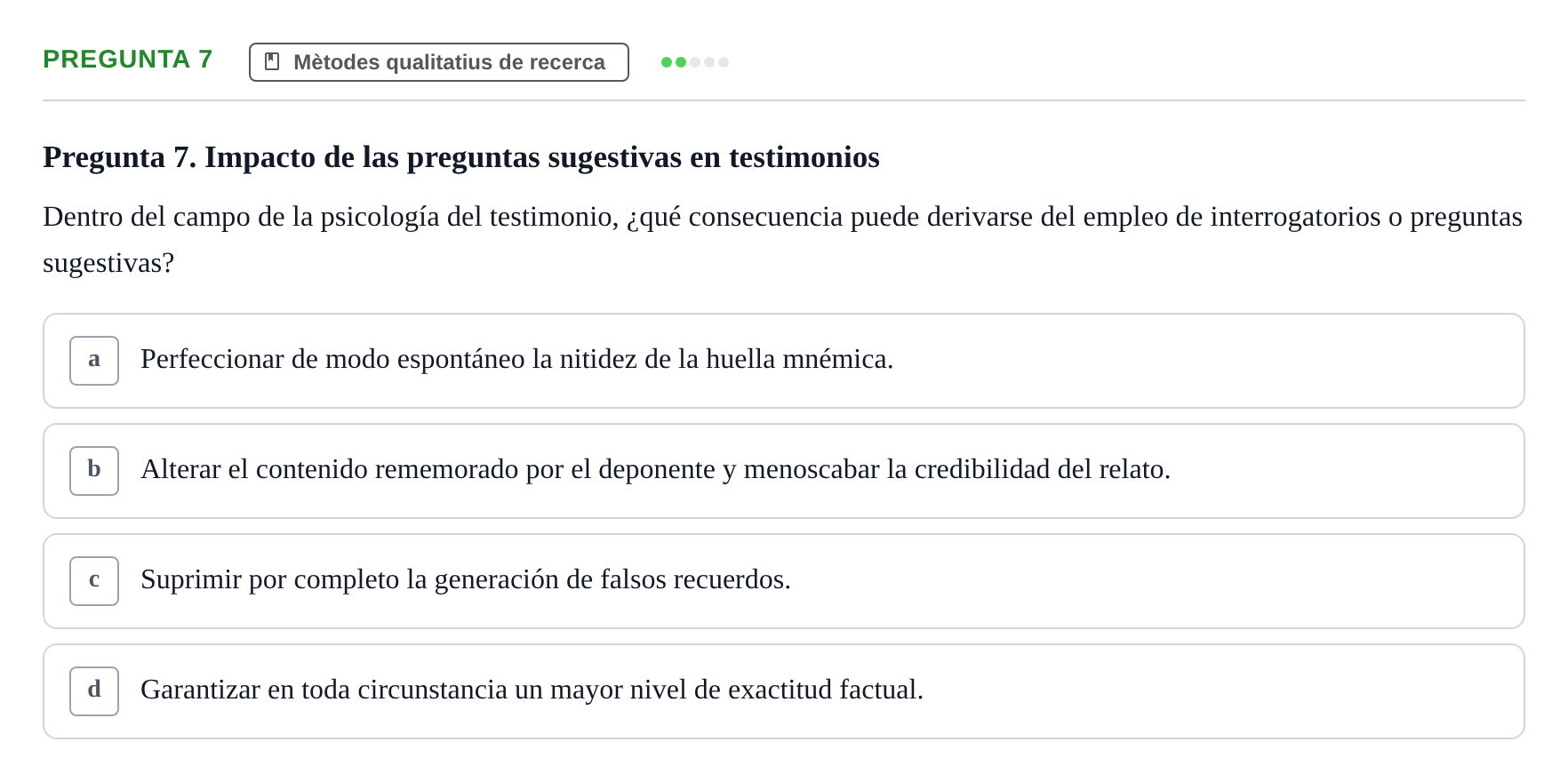 Enunciado: Pregunta 7