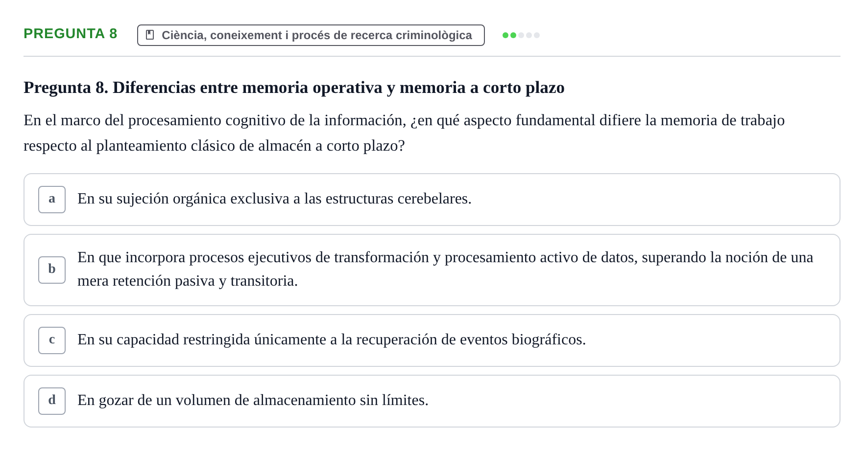 Enunciado: Pregunta 8