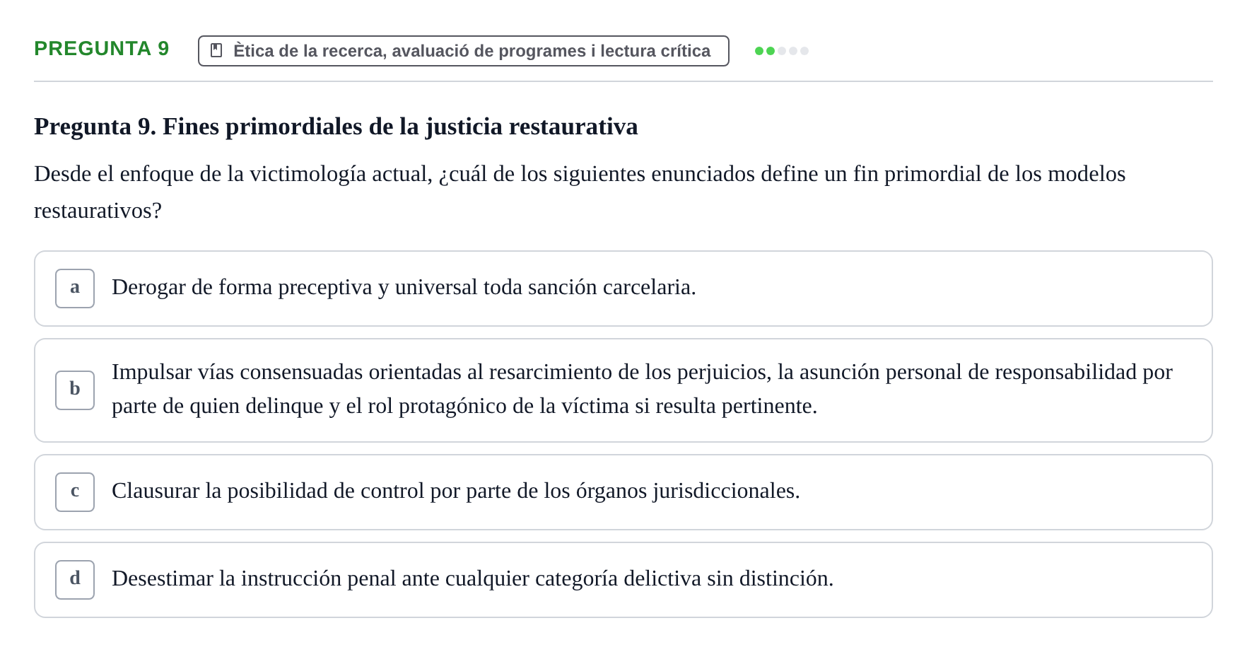 Enunciado: Pregunta 9