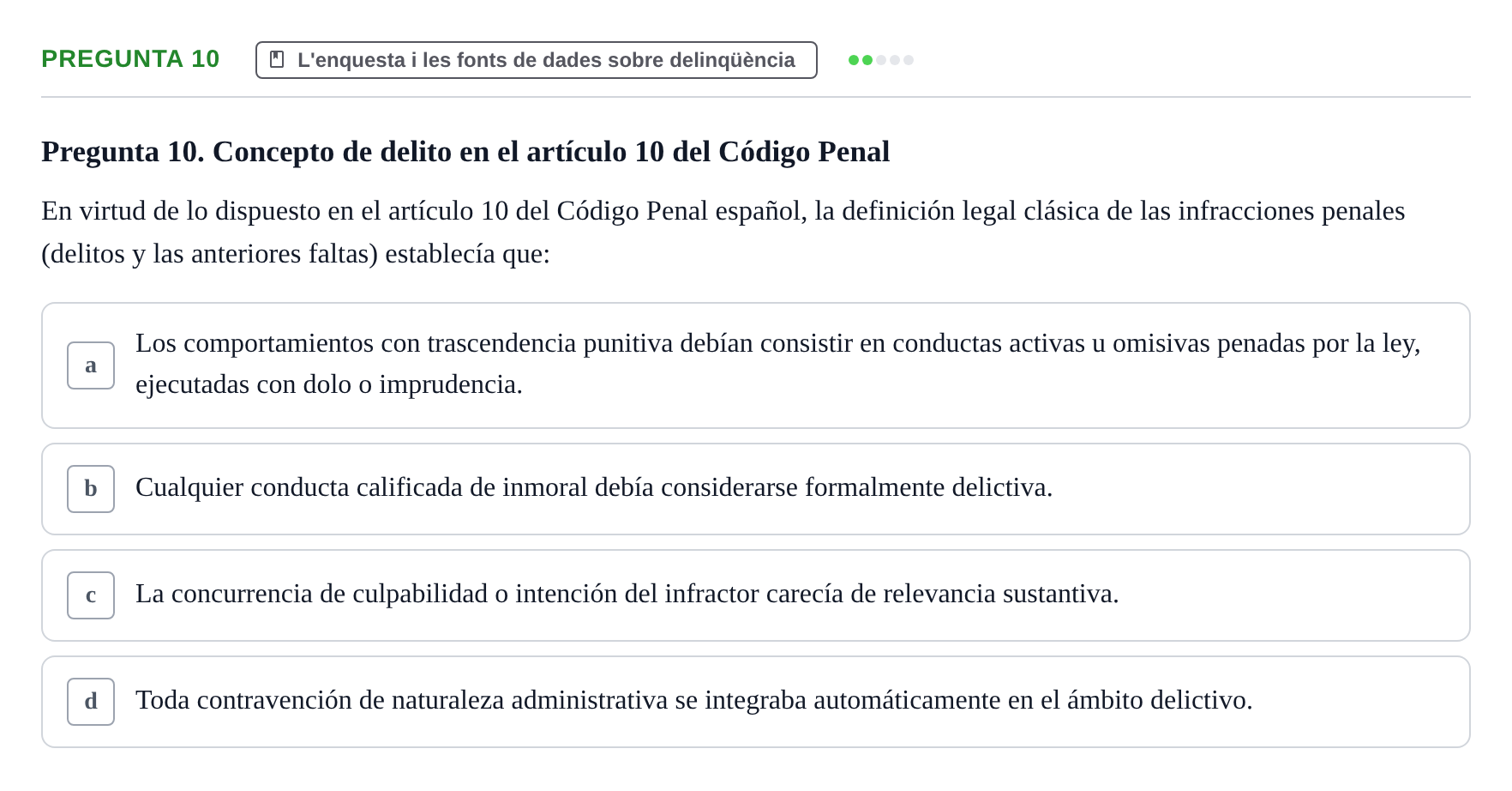 Enunciado: Pregunta 10