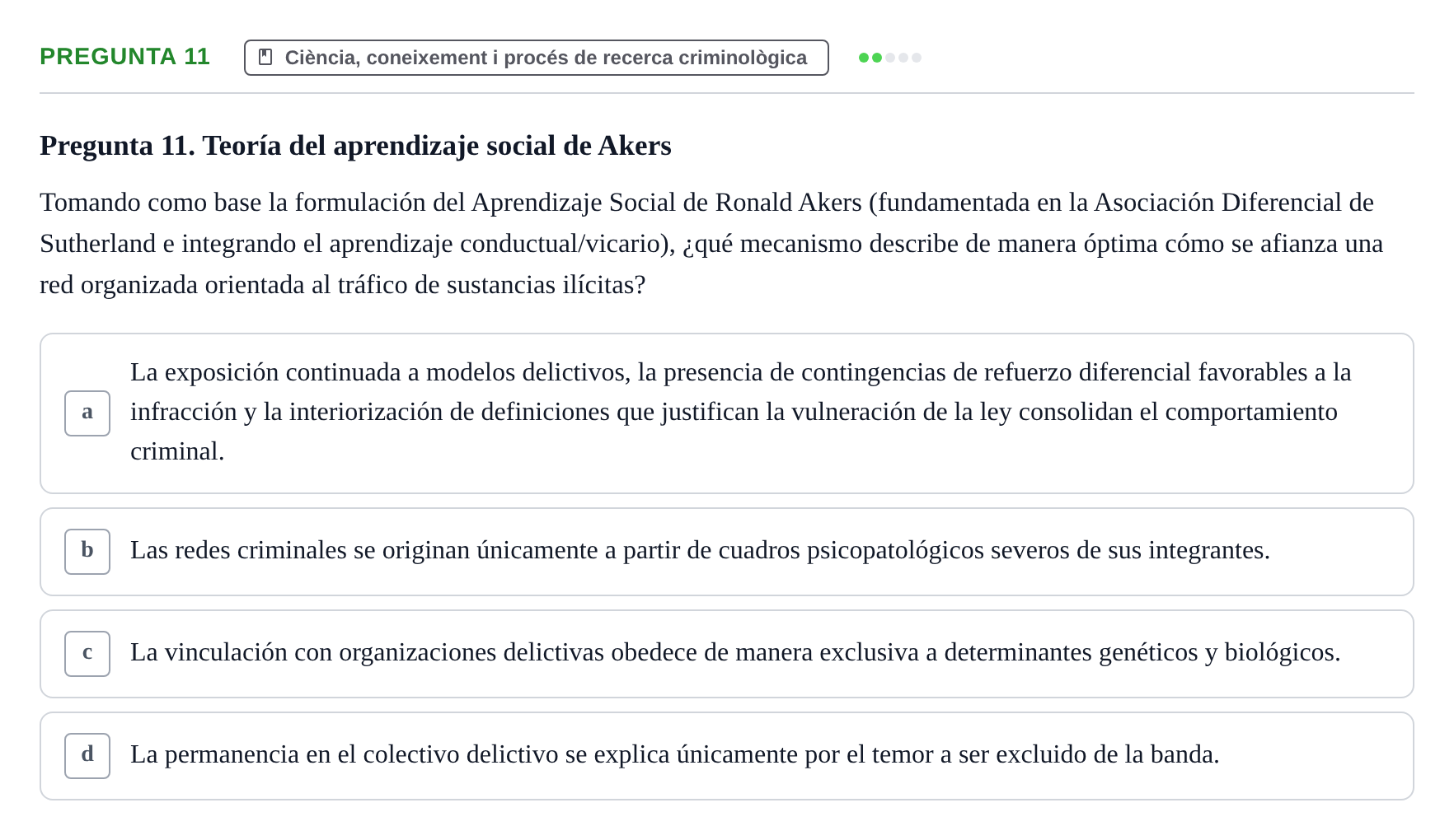 Enunciado: Pregunta 11
