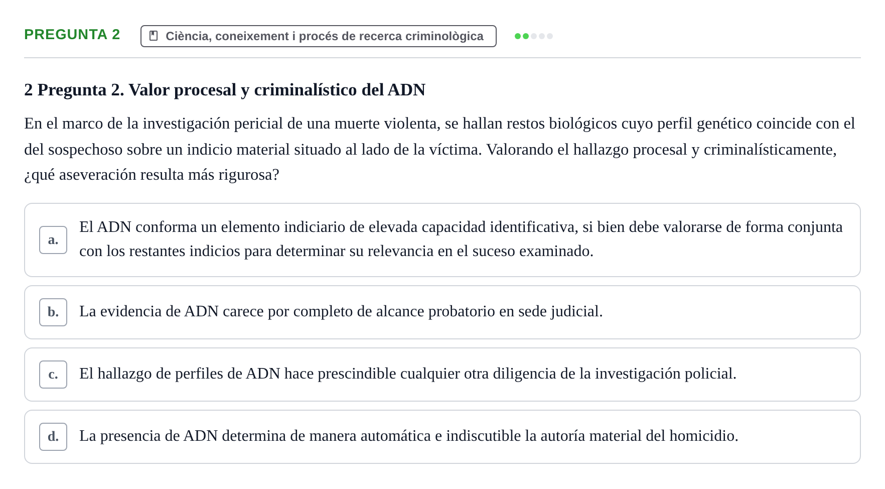 Enunciado: Pregunta 2