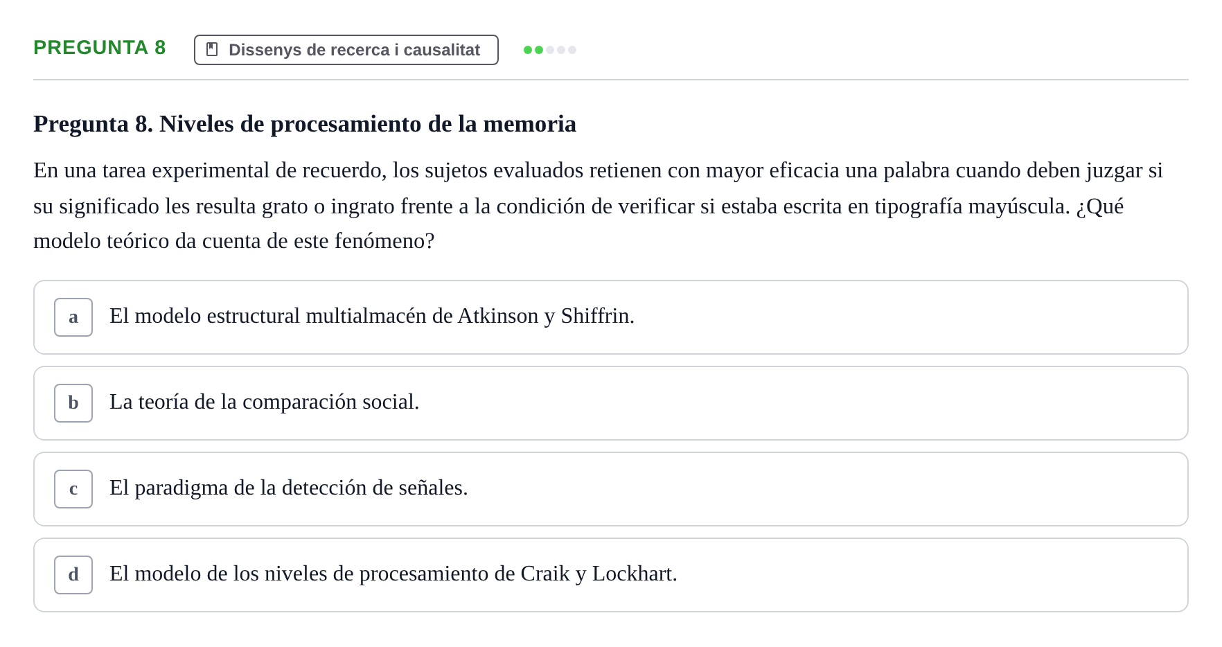 Enunciado: Pregunta 8