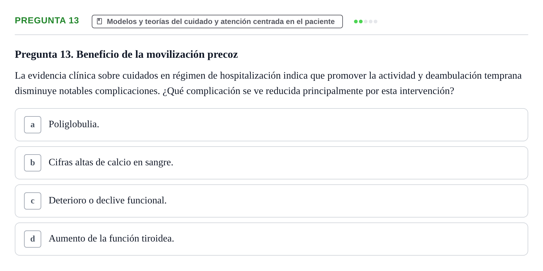 Enunciado: Pregunta 13