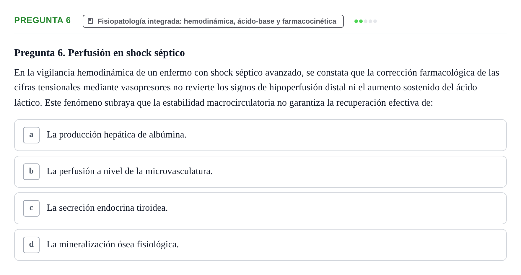 Enunciado: Pregunta 6