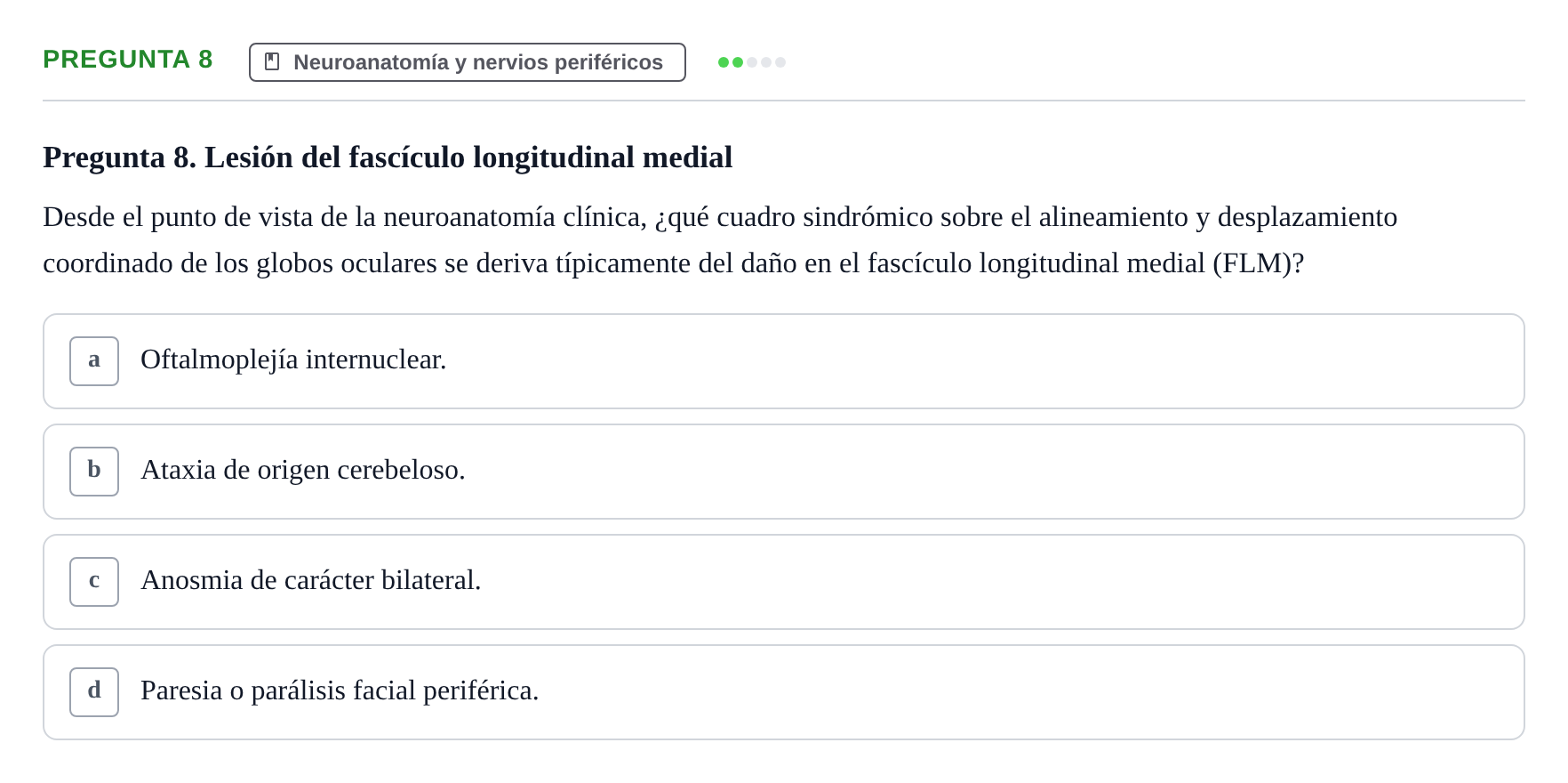 Enunciado: Pregunta 8