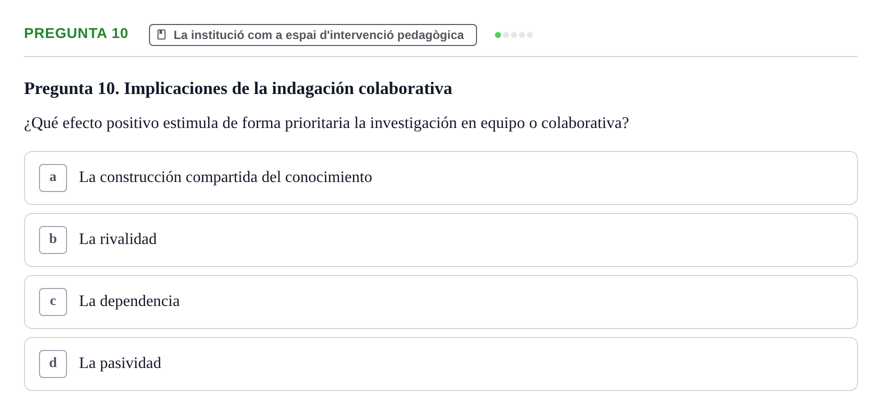 Enunciado: Pregunta 10