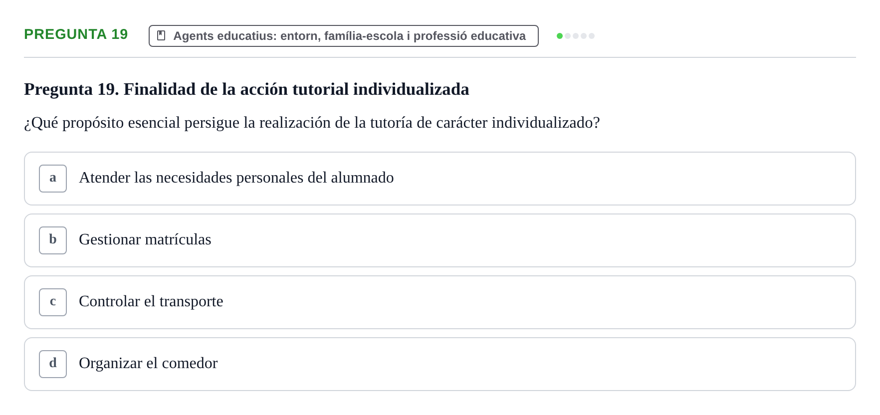 Enunciado: Pregunta 19