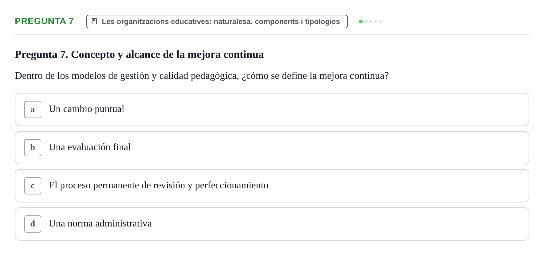 Enunciado: Pregunta 7