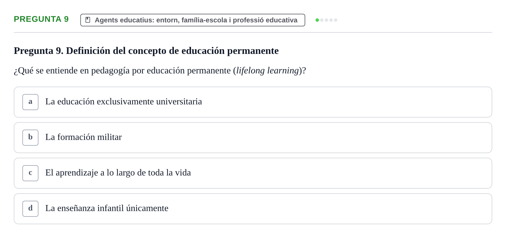 Enunciado: Pregunta 9