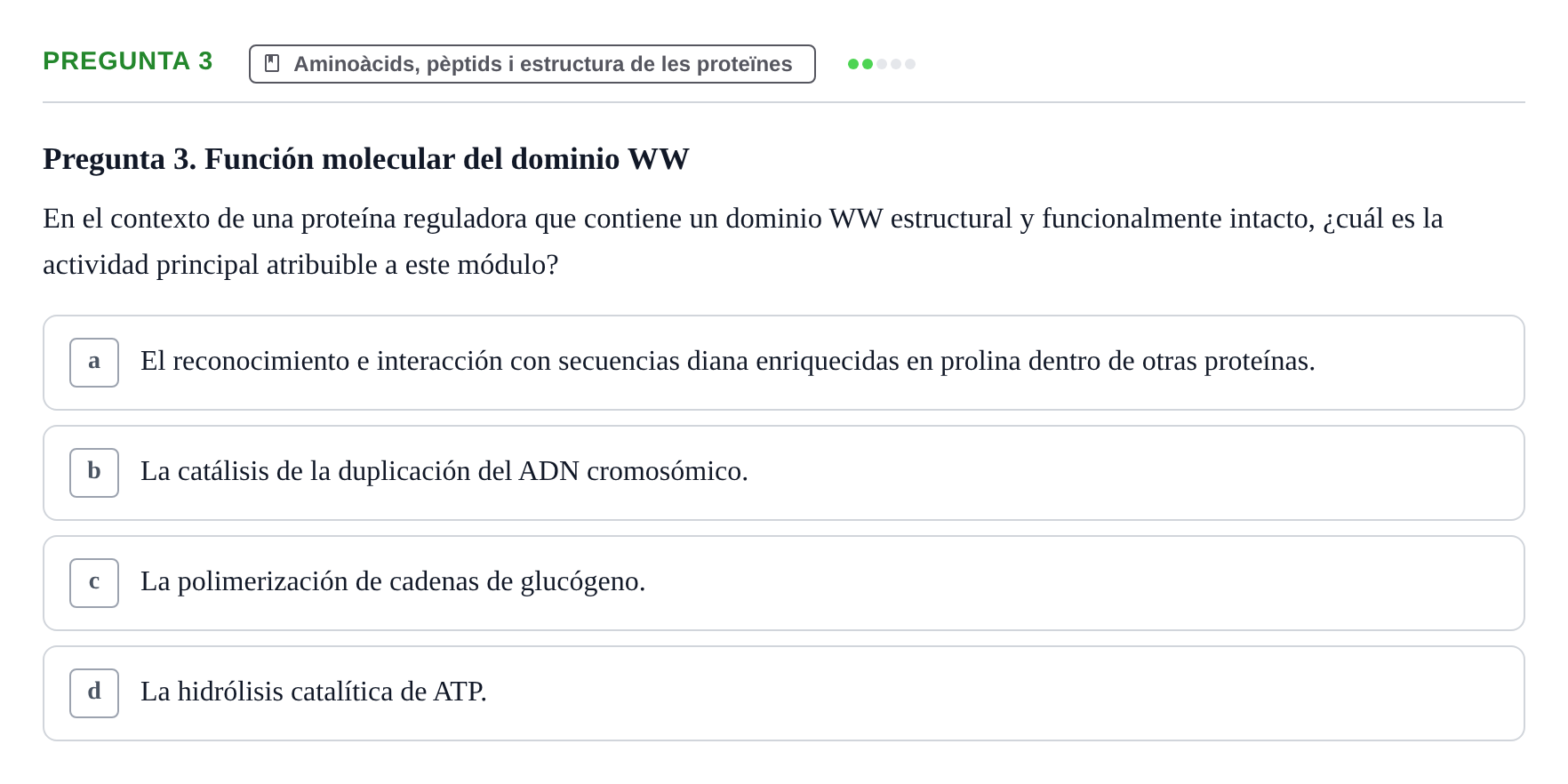 Enunciado: Pregunta 3