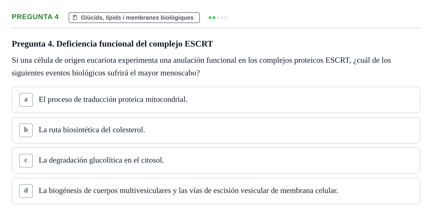 Enunciado: Pregunta 4