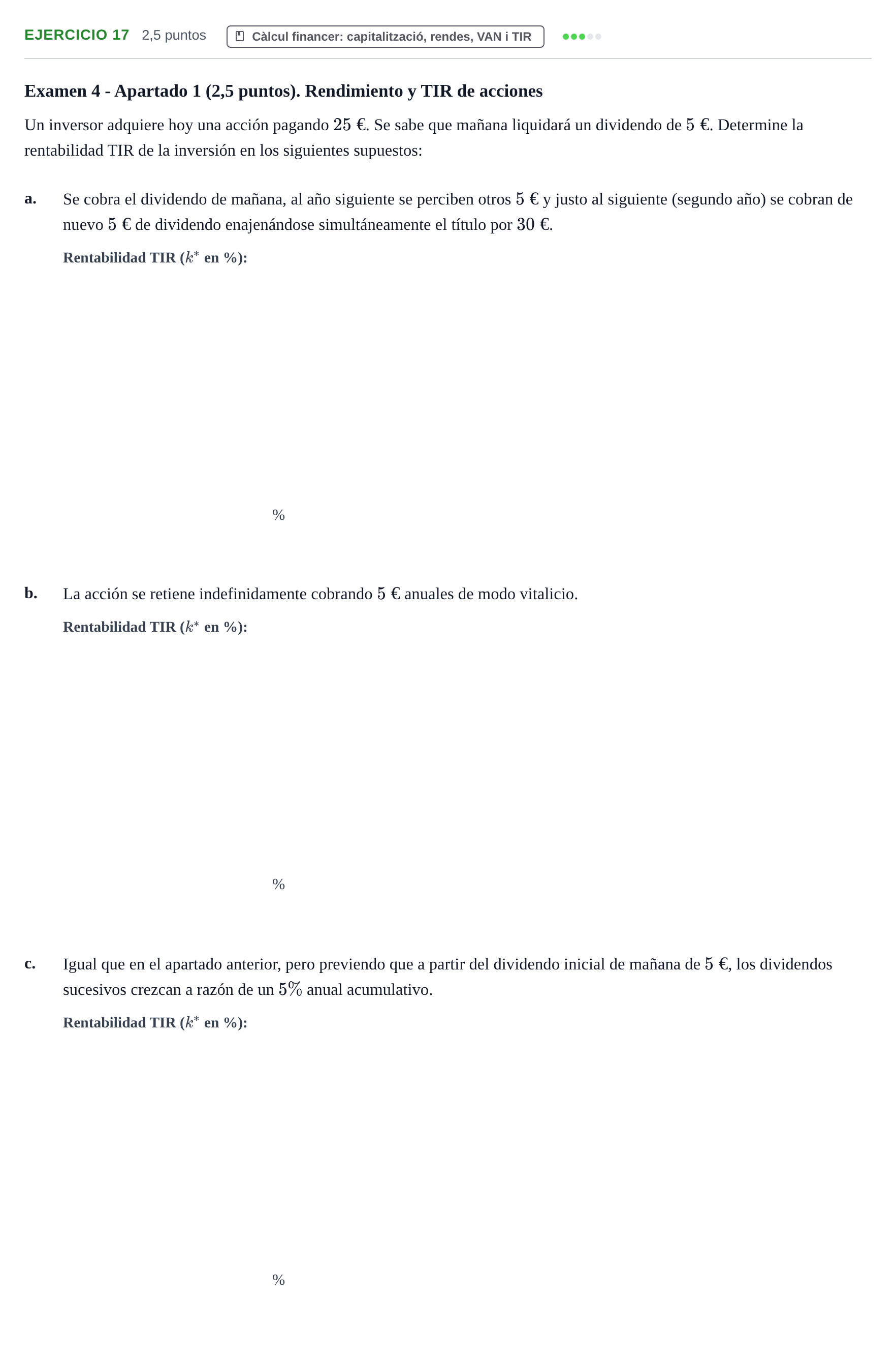 Enunciado: Problema 17 · Organització i Gestió d'Empreses UAB Recopilación de exámenes resueltos: Segundo Parcial (Parte 1)