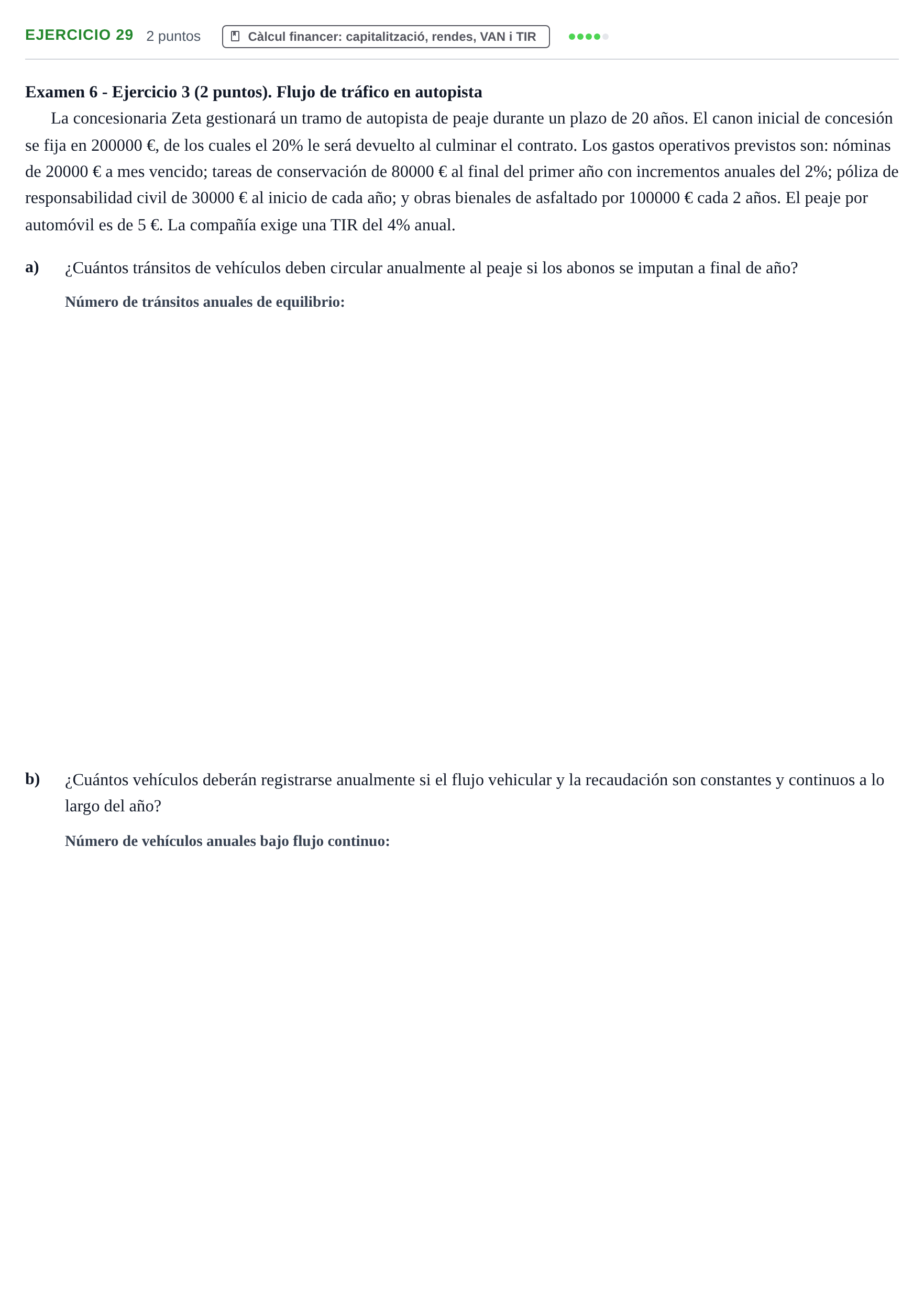 Enunciado: Problema 29 · Organització i Gestió d'Empreses UAB Recopilación de exámenes resueltos: Segundo Parcial (Parte 1)