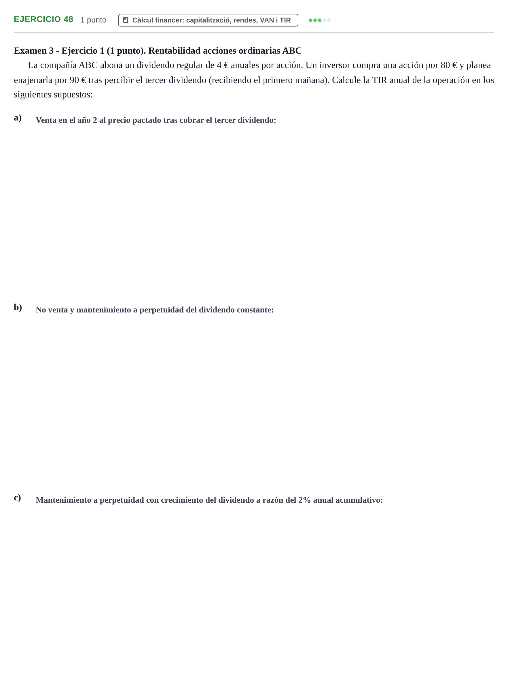 Enunciado: Problema 48 · Organització i Gestió d'Empreses UAB Recopilación de exámenes resueltos: Segundo Parcial (Parte 1)