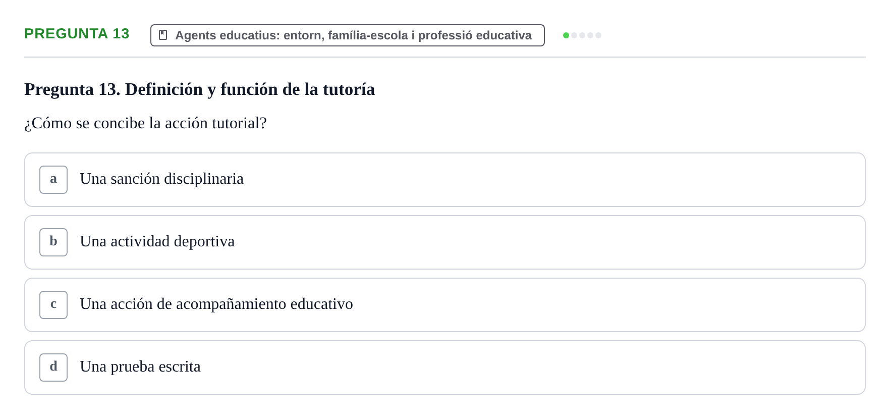 Enunciado: Pregunta 13