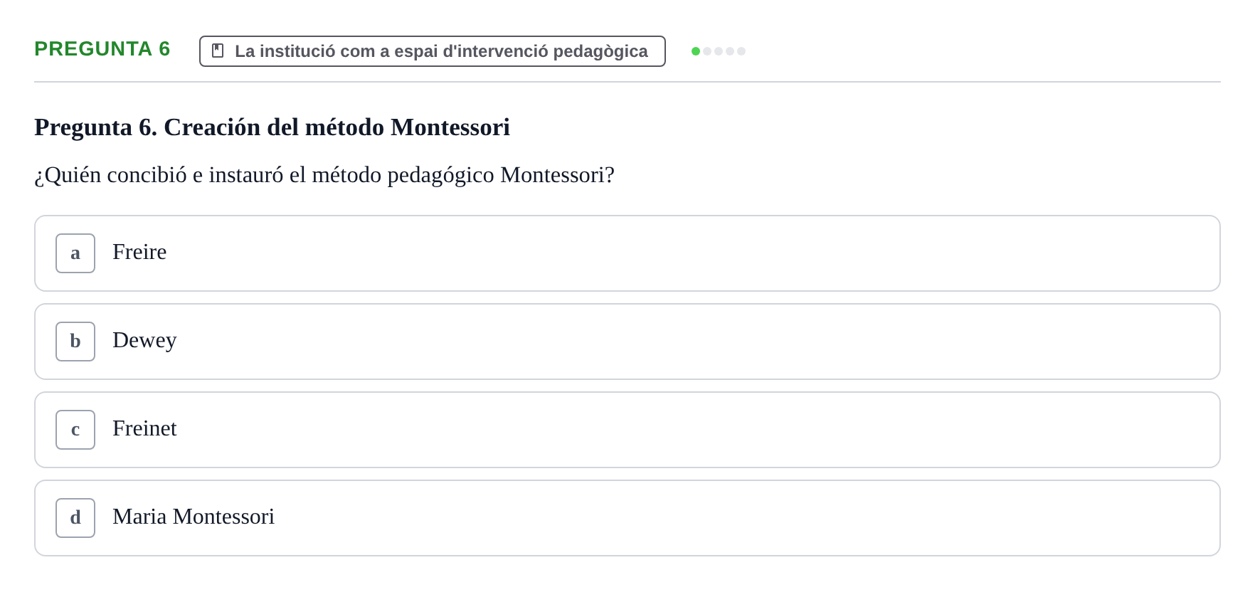 Enunciado: Pregunta 6