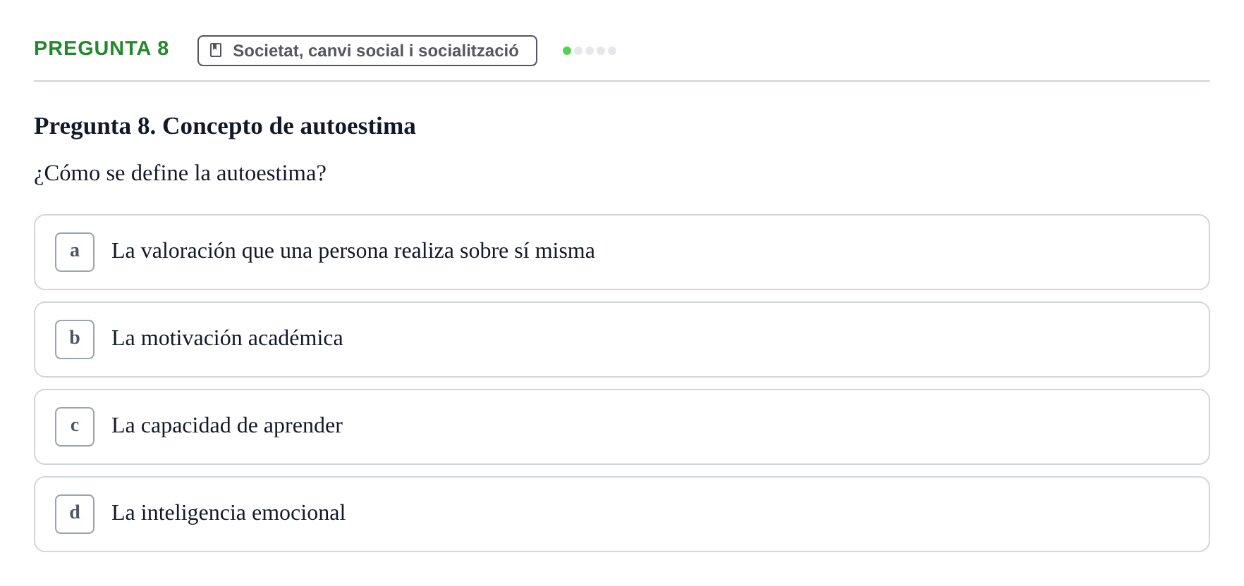 Enunciado: Pregunta 8