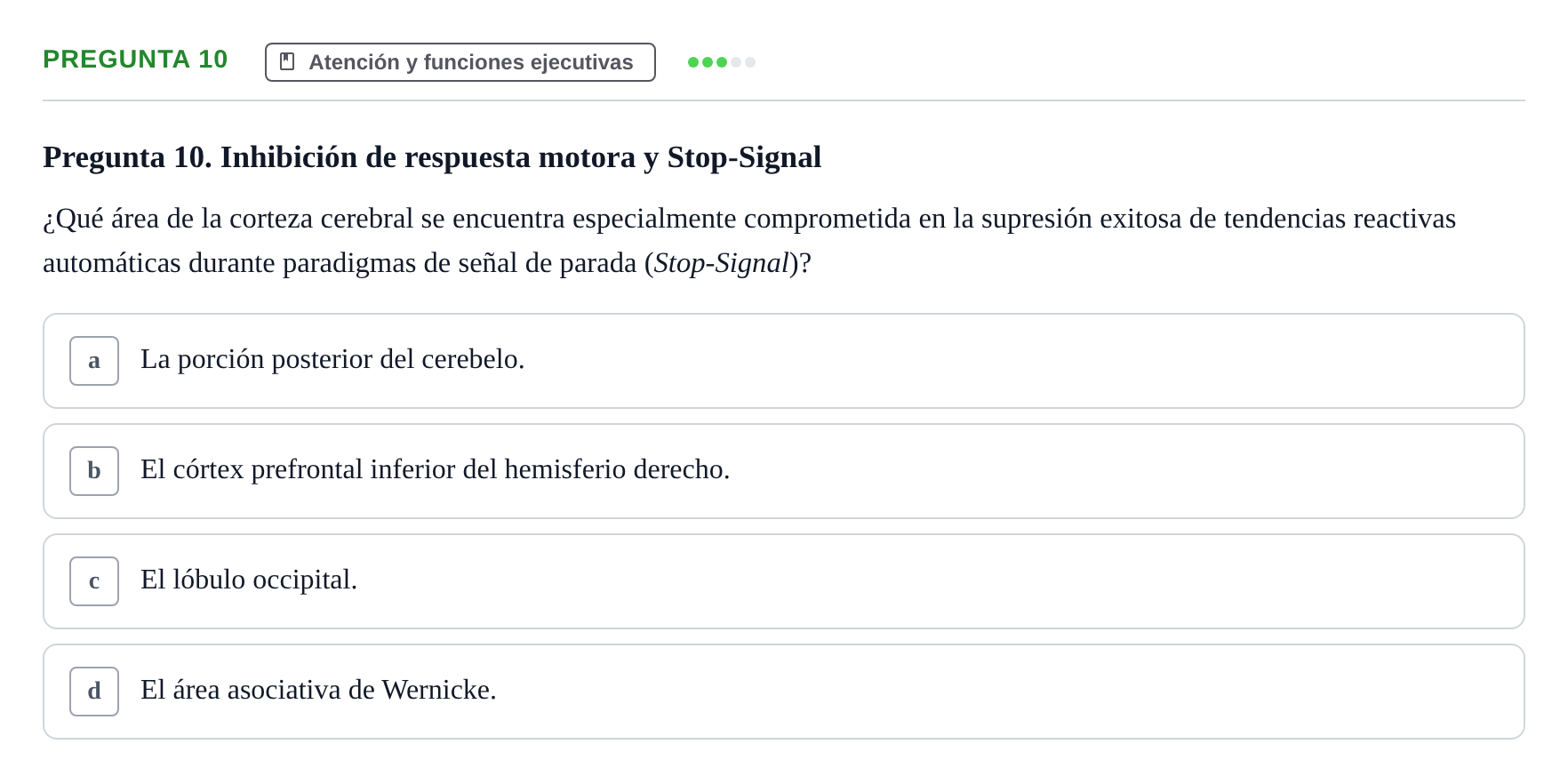 Enunciado: Pregunta 10
