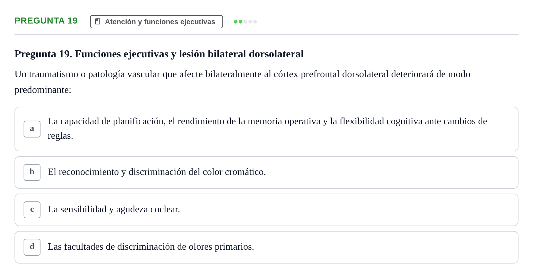Enunciado: Pregunta 19