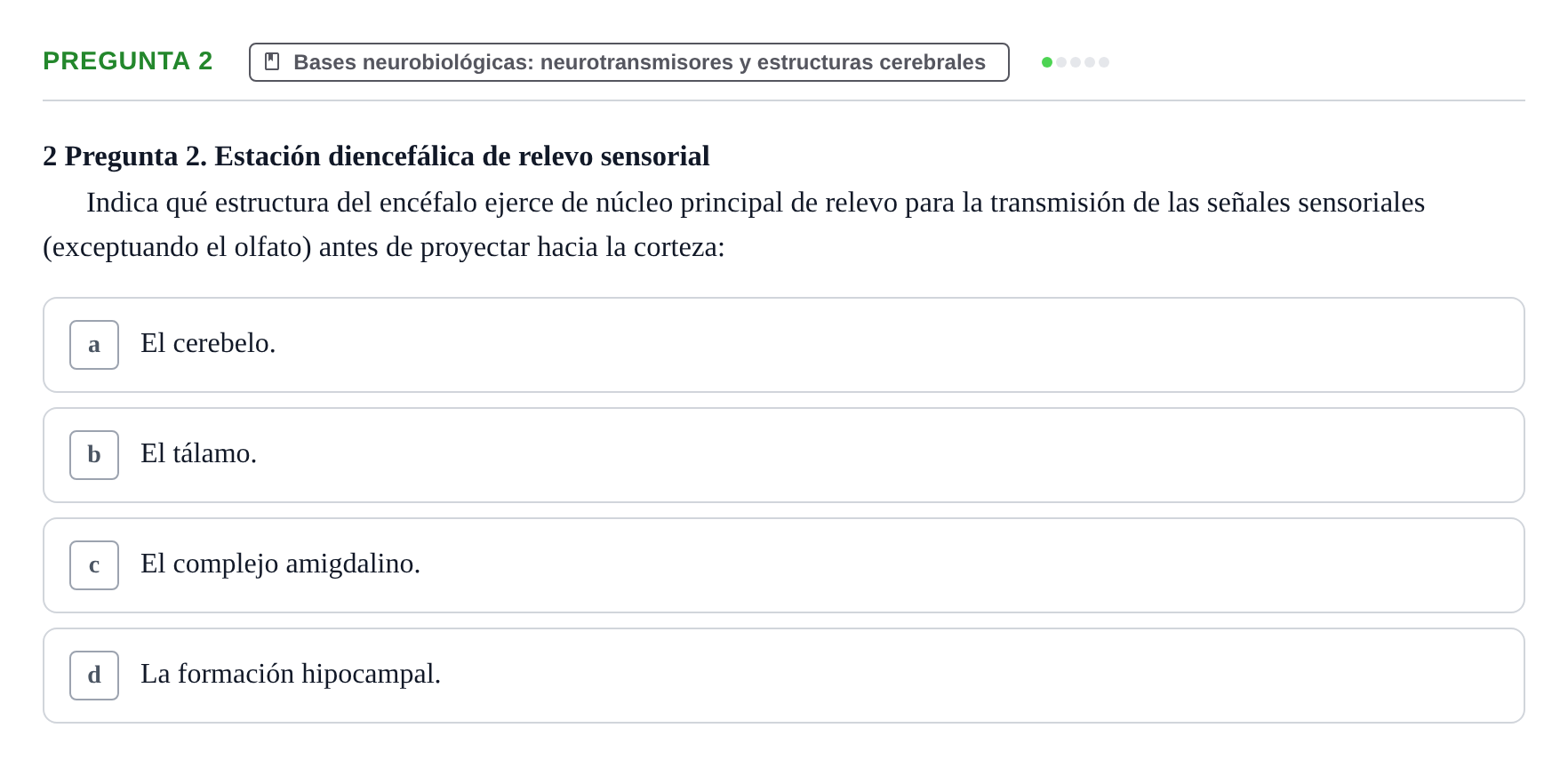 Enunciado: Pregunta 2