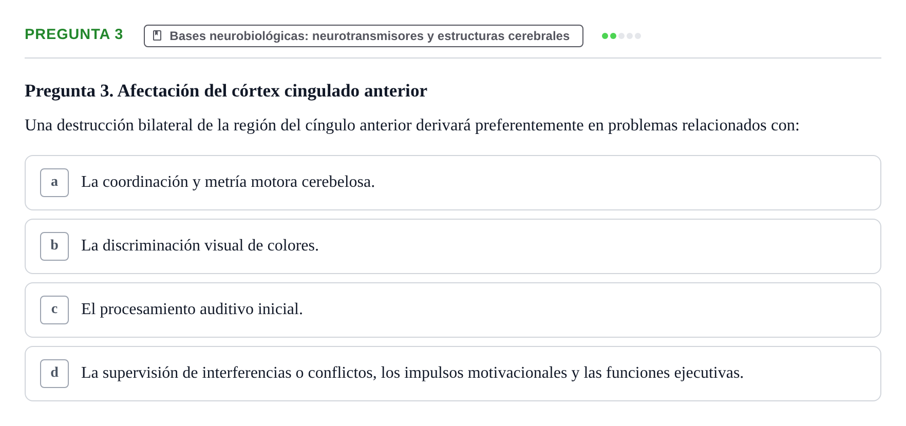 Enunciado: Pregunta 3